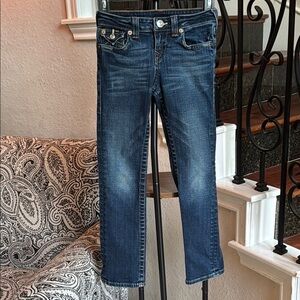 TRUE RELIGION Girls’ Julie Straight Leg Jeans, size 7